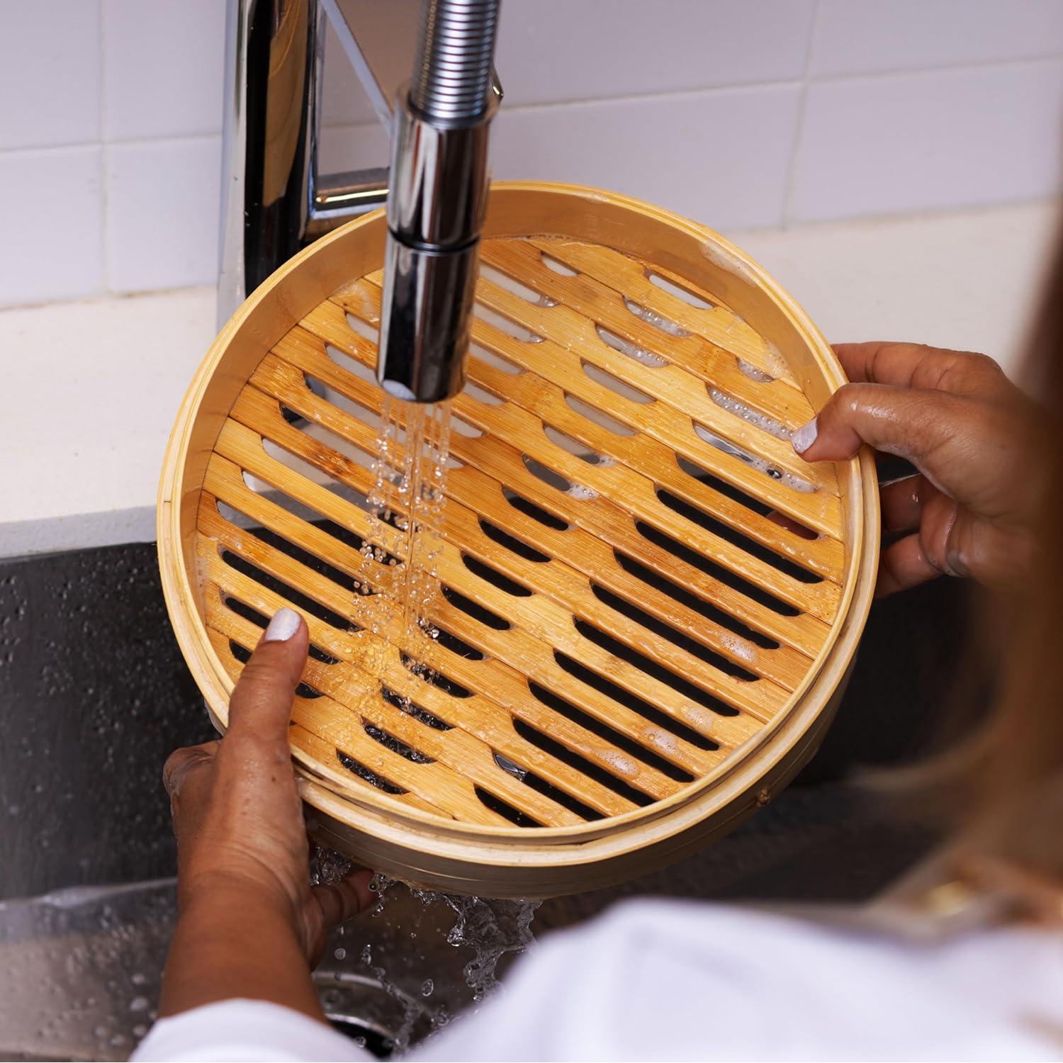 Cesta de Vapor de Bambú Joyce Chen 15.24 cm 2 Niveles