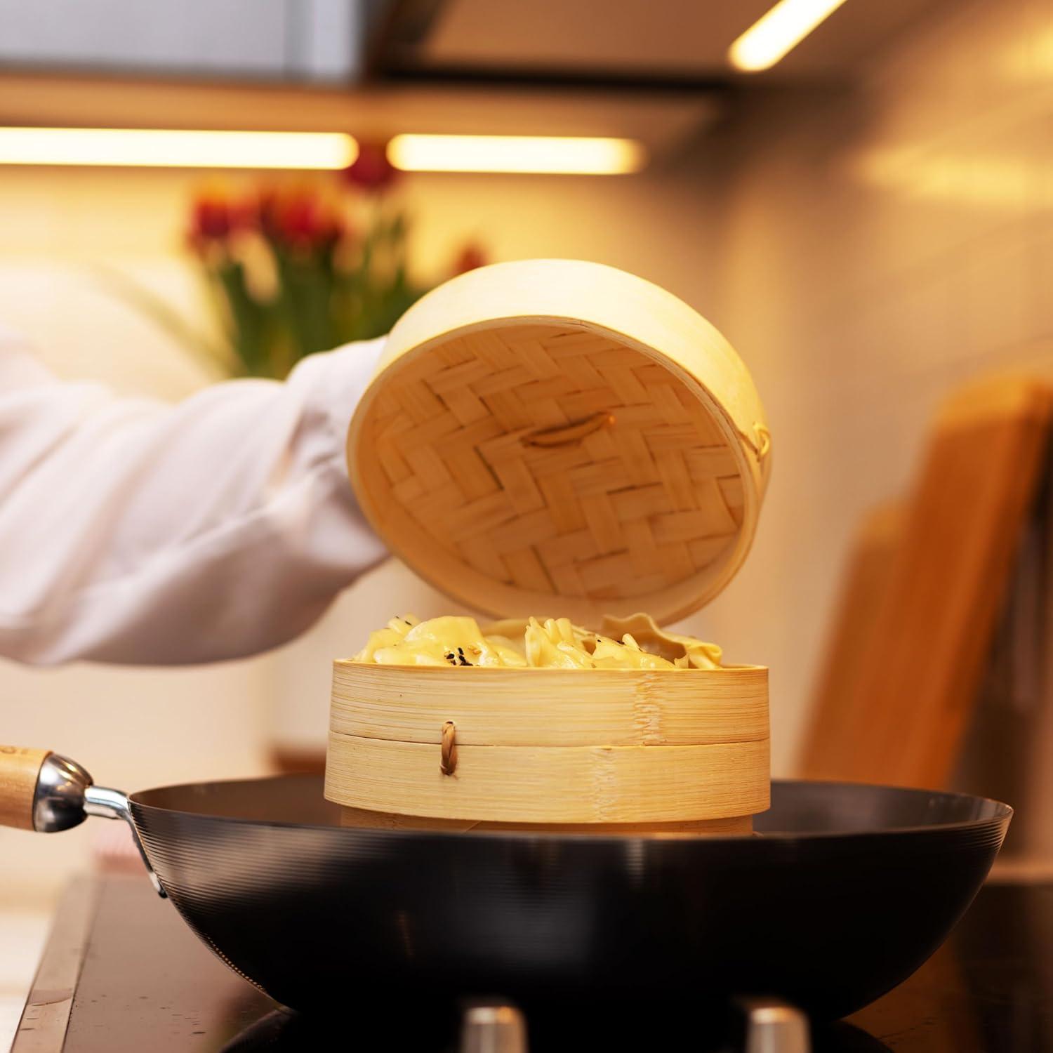 Cesta de Vapor de Bambú Joyce Chen 15.24 cm 2 Niveles