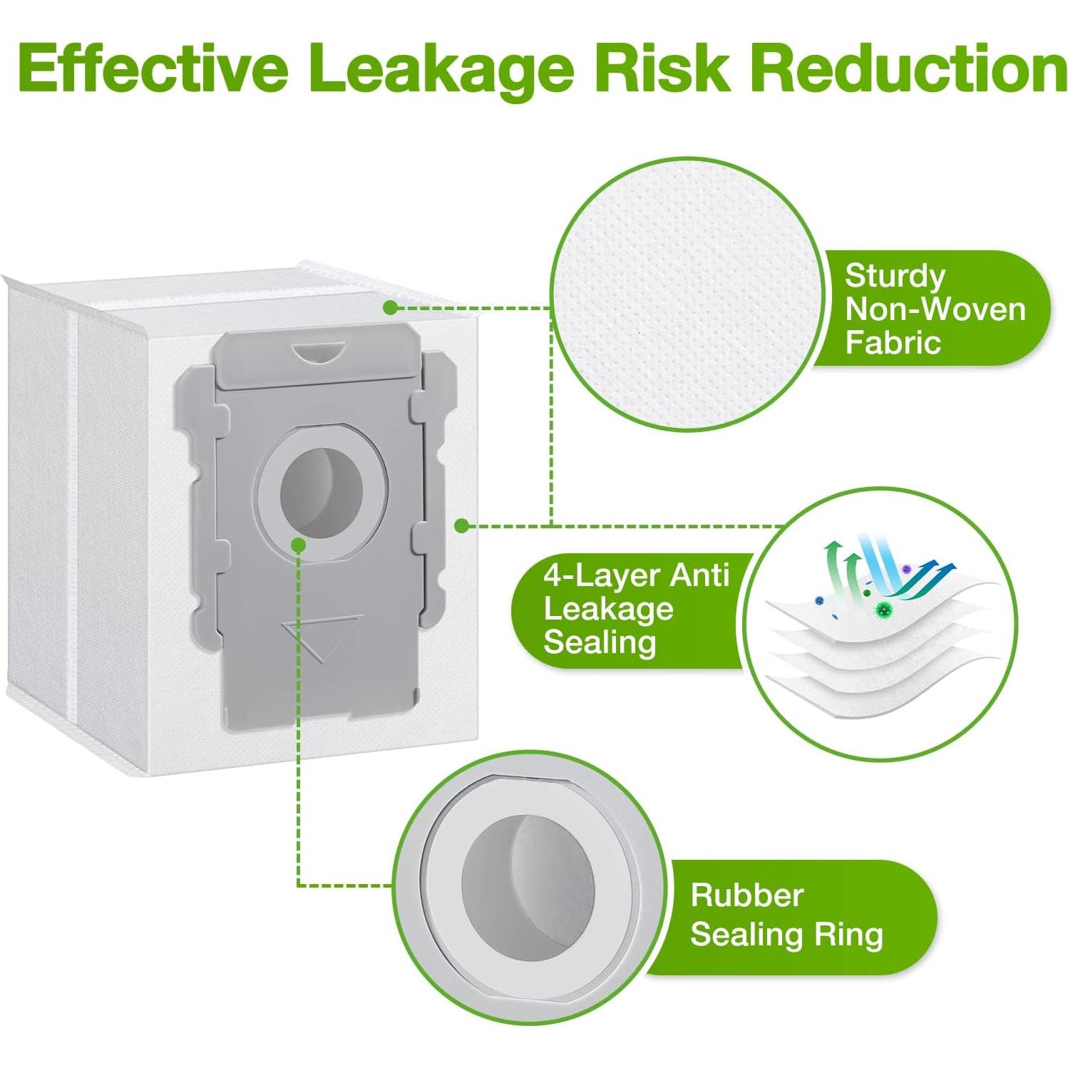 Paquete de 12 Bolsas de Vacío Rowhalf para iRobot Roomba