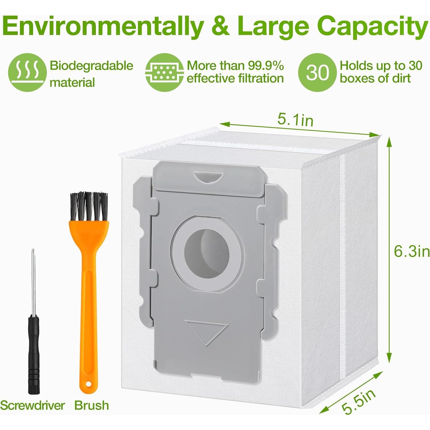 Paquete de 12 Bolsas de Vacío Rowhalf para iRobot Roomba