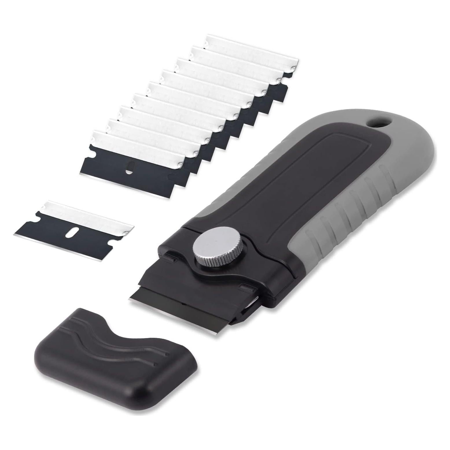 Raspador de Cuchilla Gomake con Tapa de Seguridad y 10 Cuchillas