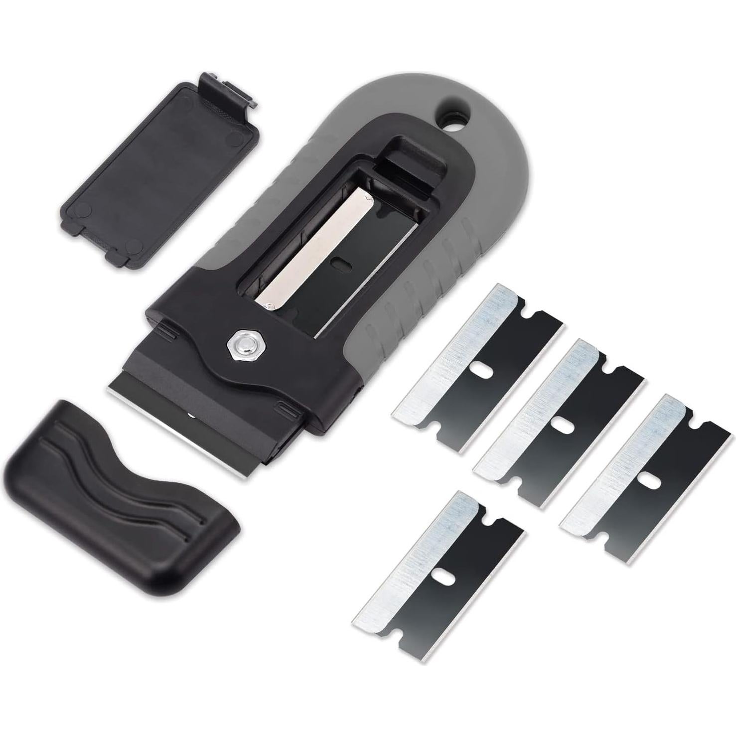 Raspador de Cuchilla Gomake con Tapa de Seguridad y 10 Cuchillas