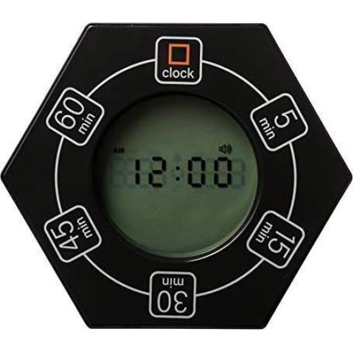 Temporizador Digital Znewtech con Reloj y 5 Configuraciones