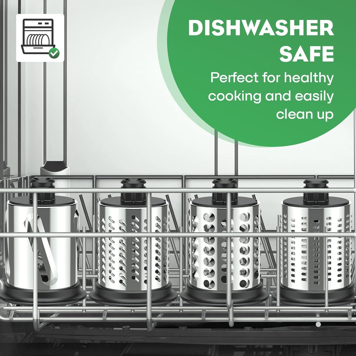 Rallador y Rebanador Hozodo para Batidora KitchenAid 4 Cuchillas