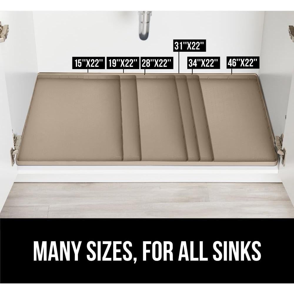 Mate de Silicona Impermeable Gorilla Grip 38x56 cm Beige