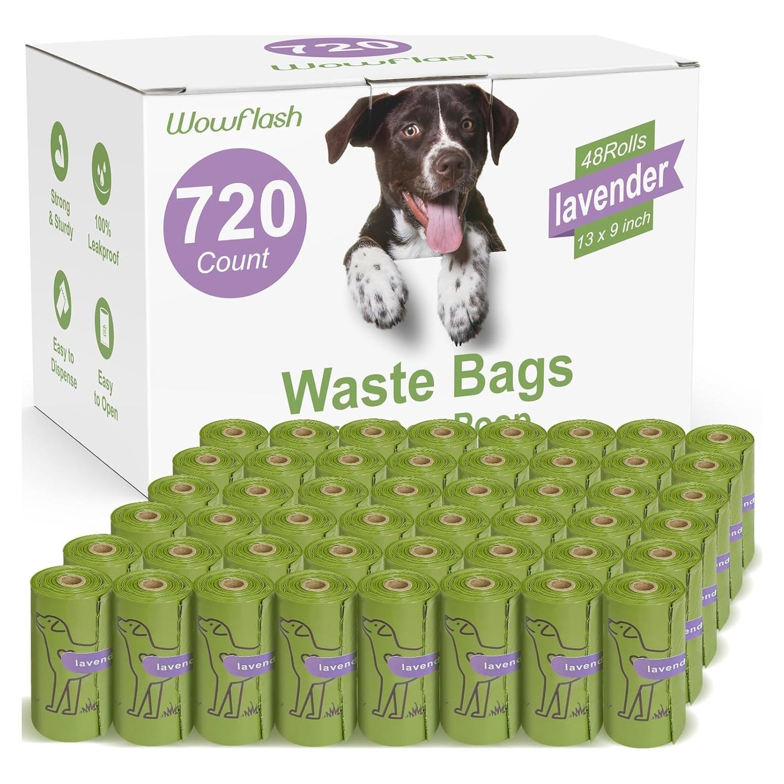 Bolsas de Basura para Perros Wowflash 720 Unidades Aroma Lavanda