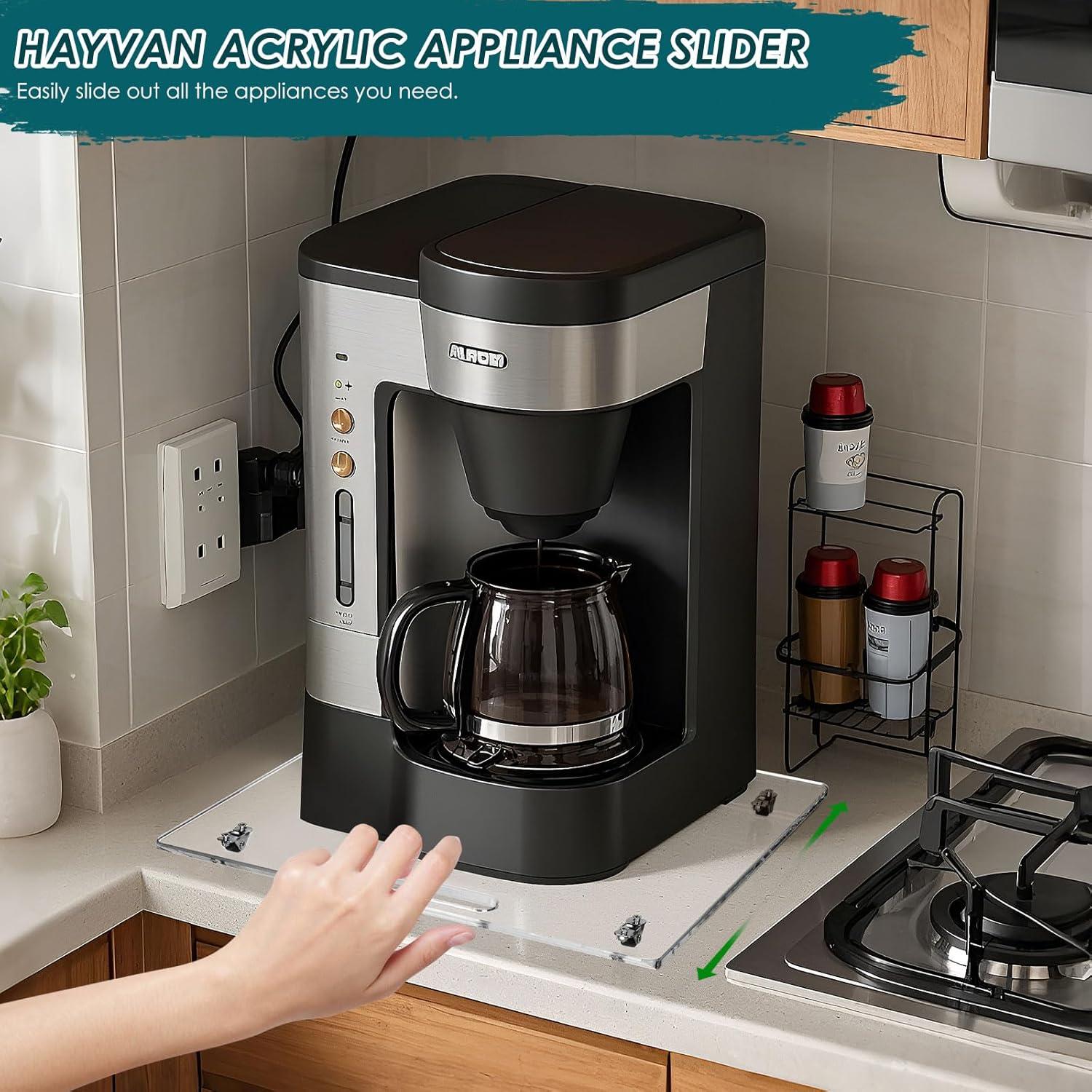 Bandeja Deslizante Acrílica HAYVAN 35.56x33.02cm Transparente