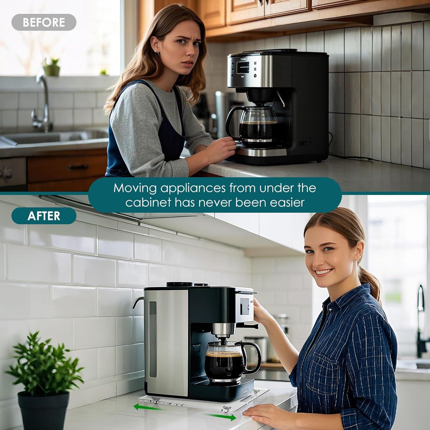 Bandeja Deslizante Acrílica HAYVAN 35.56x33.02cm Transparente