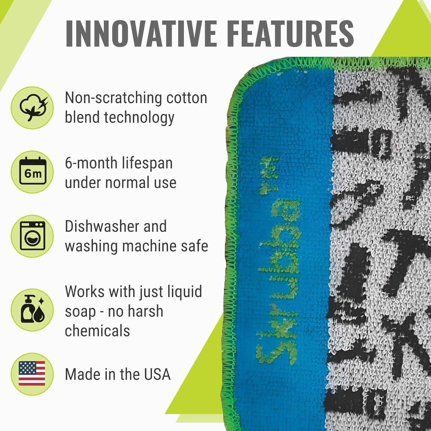 Almohadilla de Limpieza Wet-It! Skrubba Ecológica 17.78x20.32cm