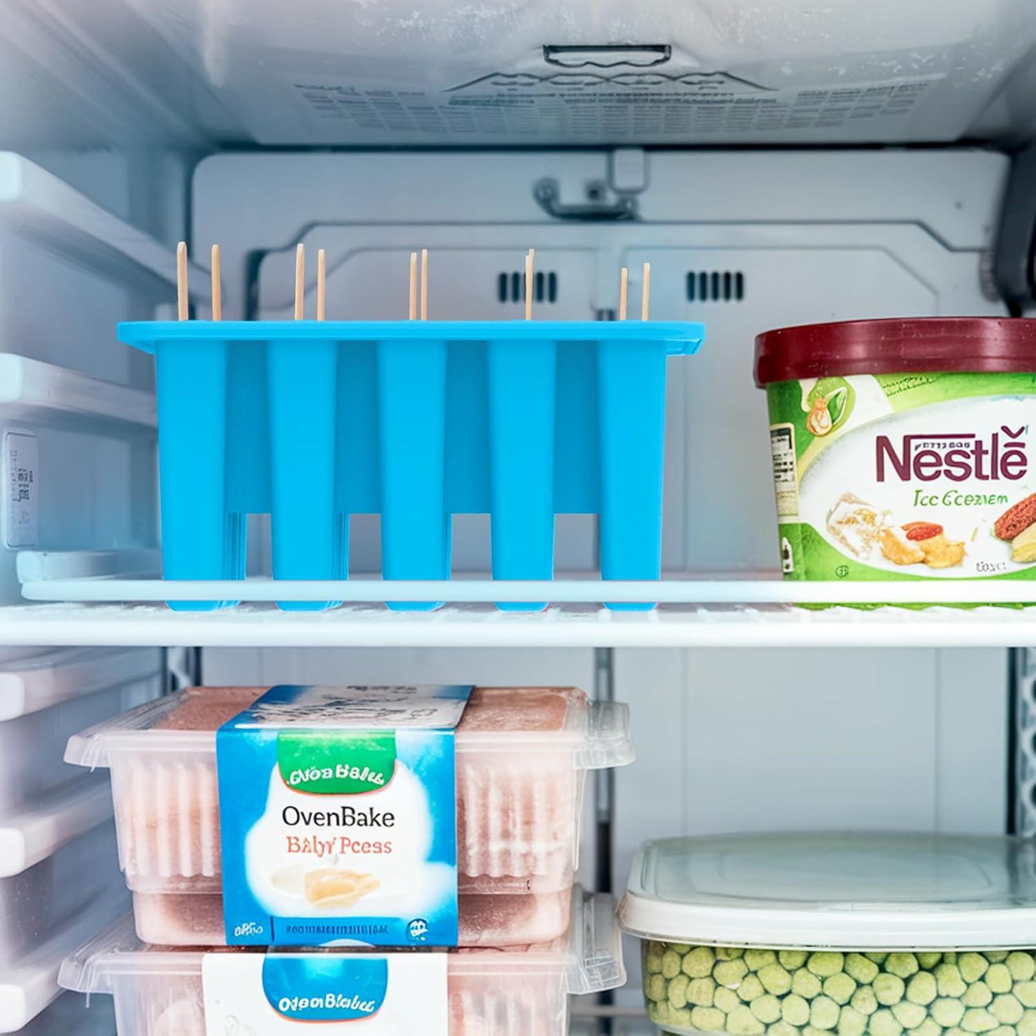 Molde de Paletas Caseras Miaowoof 10 Cavidades Silicona BPA Free