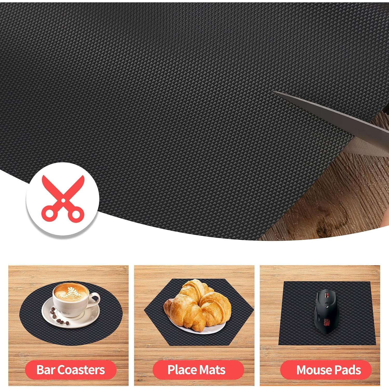 Forro de Estante de Cocina HooTown 30x150 cm Negro Impermeable