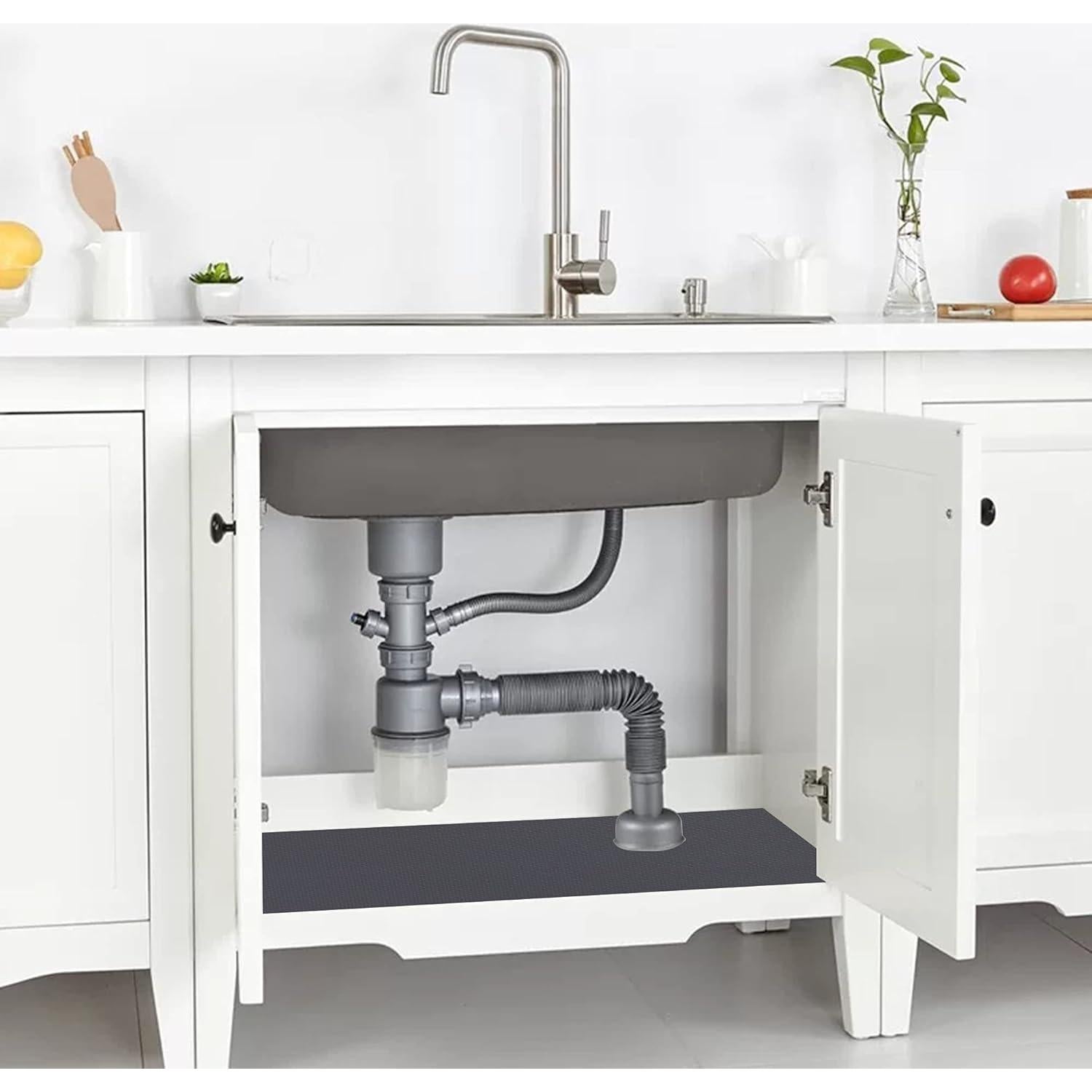 Forro de Estante de Cocina HooTown 30x150 cm Negro Impermeable