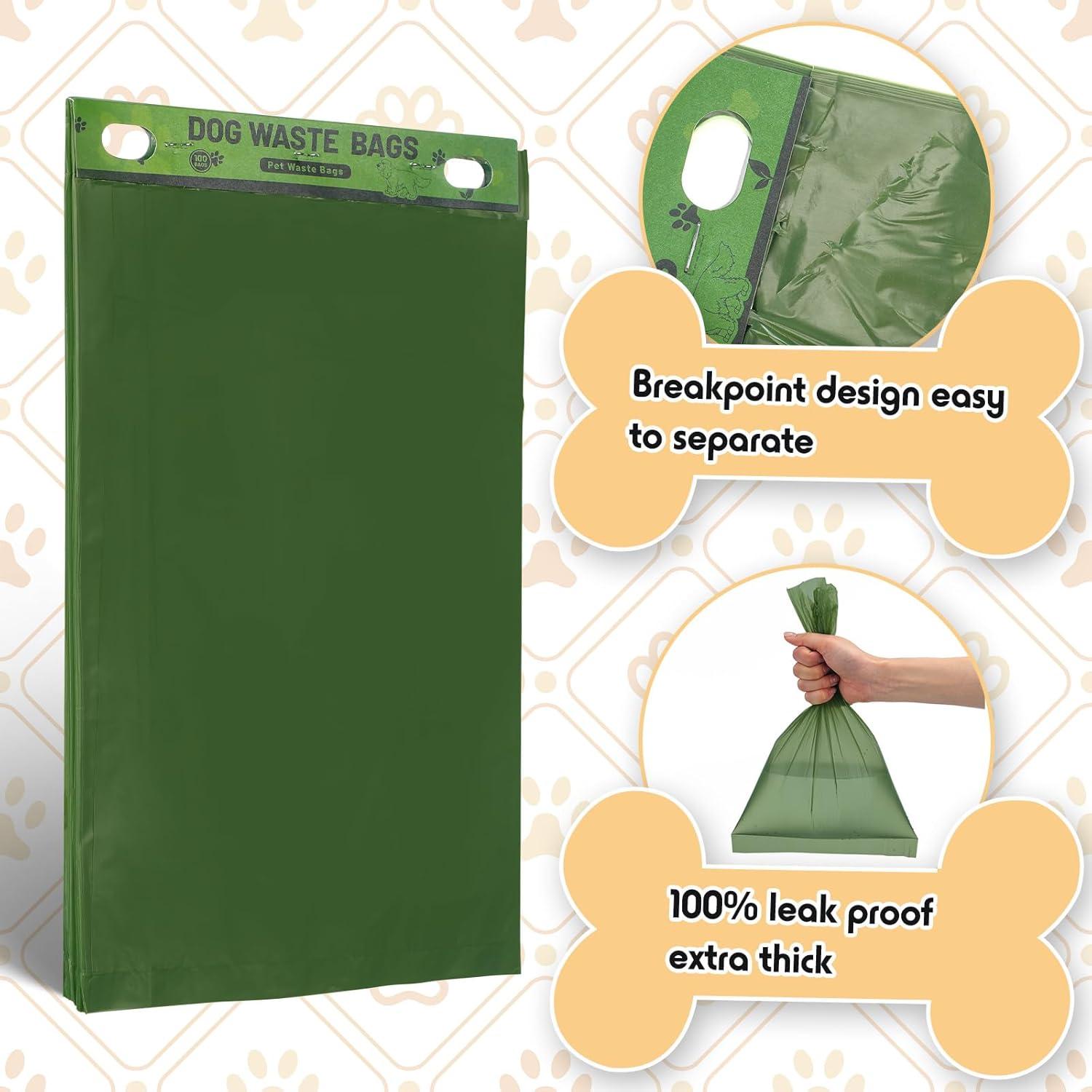 Bolsas de Desechos para Perros Ireer 5000 Pcs Verde