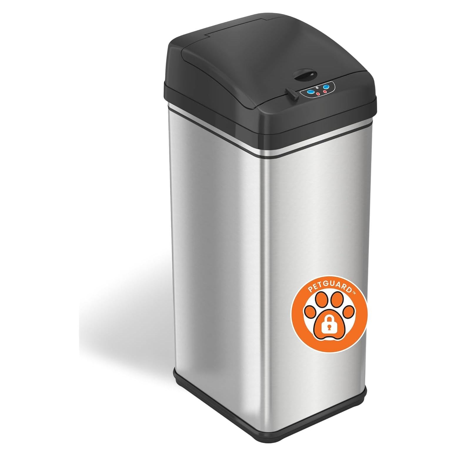 Basurero Automático iTouchless 13 Galones Acero Inoxidable