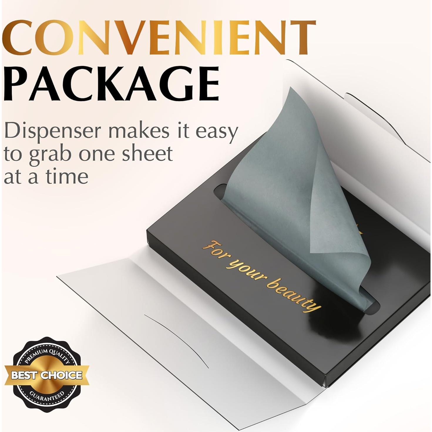 Hojas Absorbentes de Aceite Zorom's con Carbón de Bambú - 100 Unidades