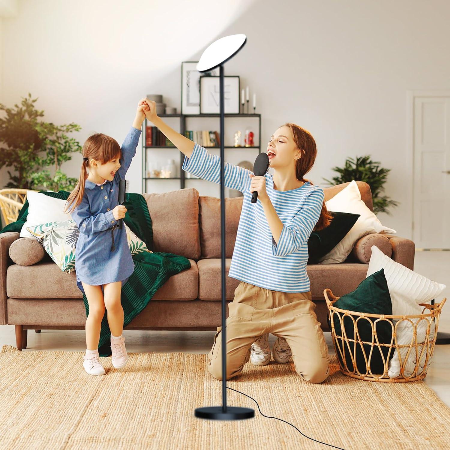 Lámpara de Pie LED Yikuneng 36W 3600LM Control Remoto