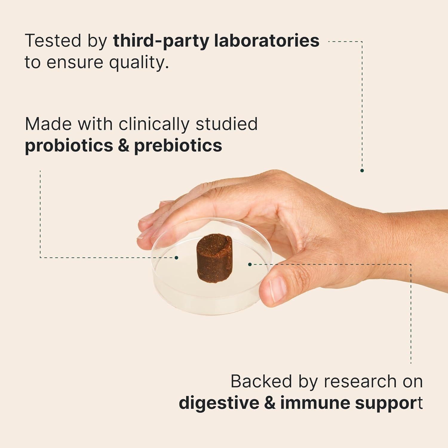Probiotico Diario Wuffes para Perros 60 Masticables Suaves