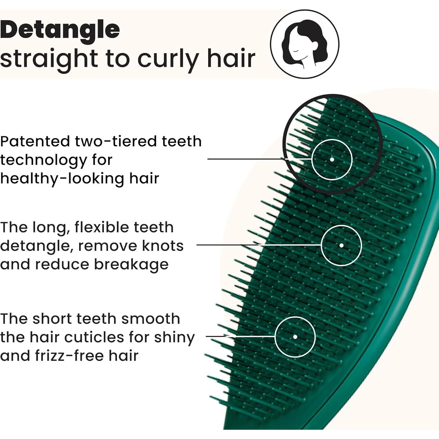 Cepillo Desenredante Tangle Teezer Verde Esmeralda para Cabello