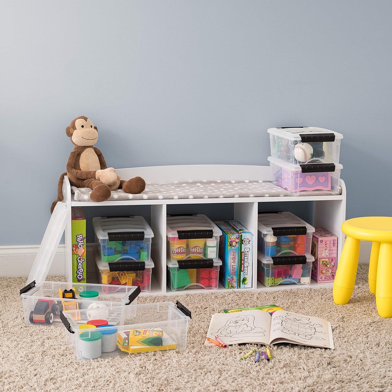 Contenedores de Almacenamiento IRIS USA 6 Qt - Paquete de 10