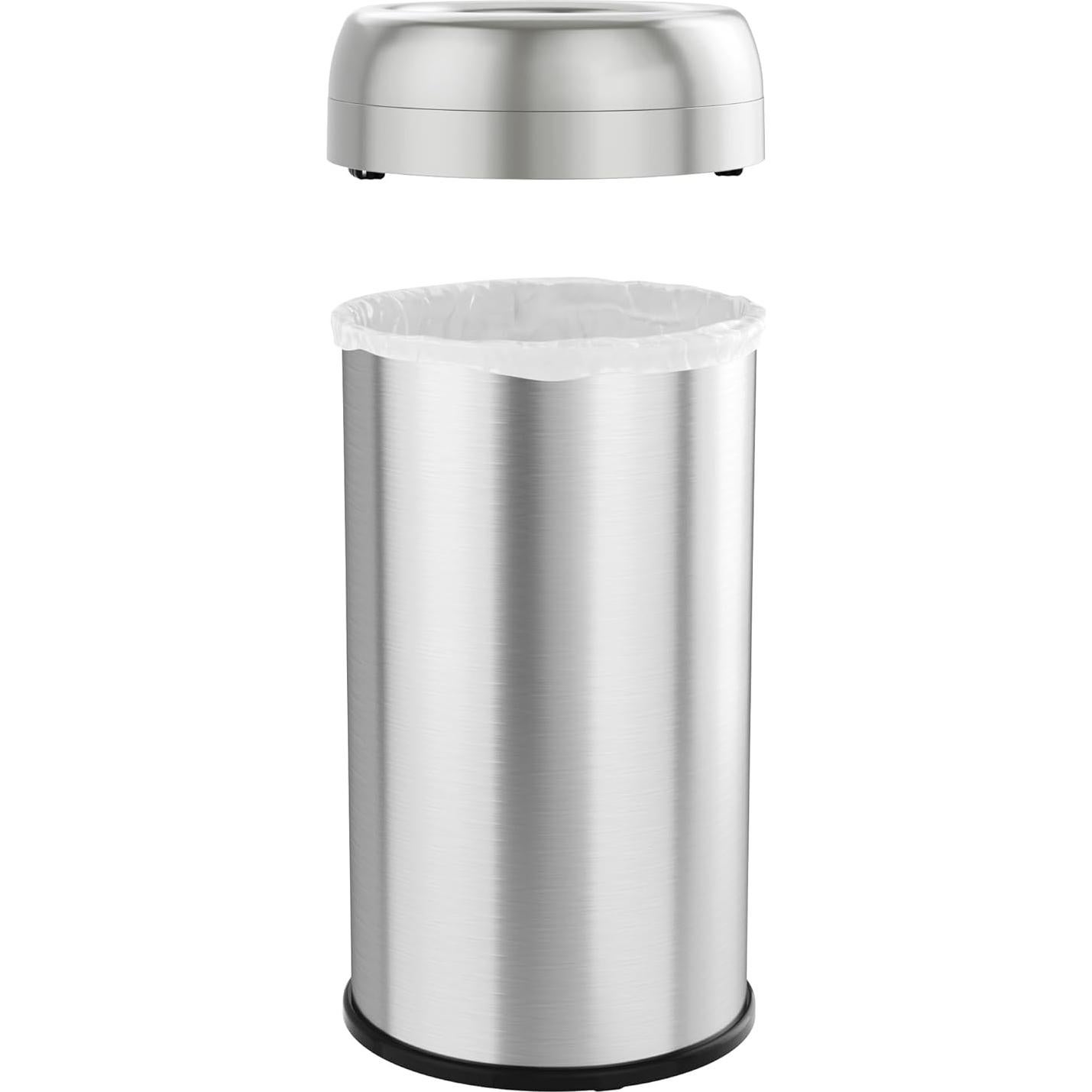 Contenedor Basura iTouchless 60L Acero Inoxidable con Ruedas