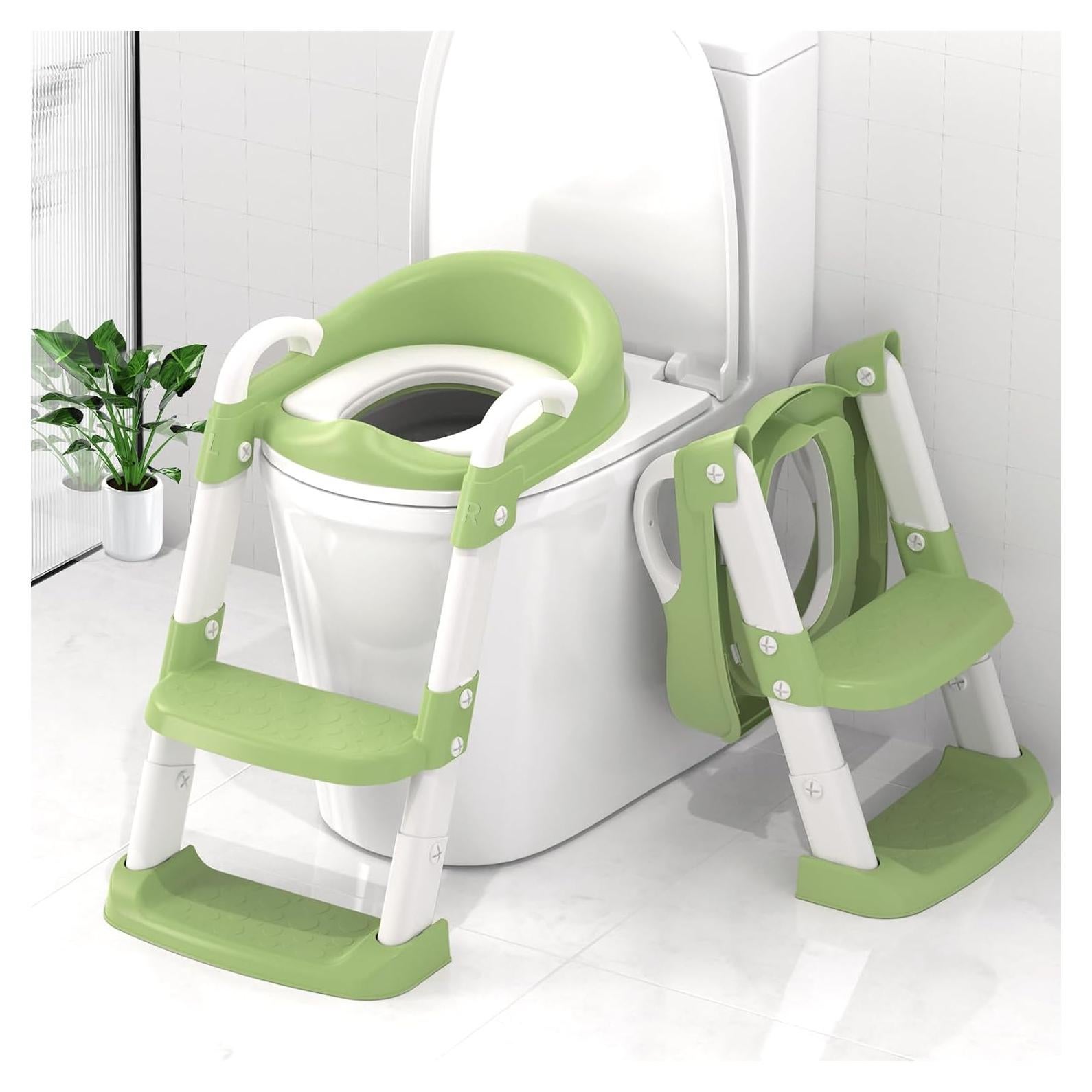 Asiento de Entrenamiento para Baño YT-808 Verde Ajustable