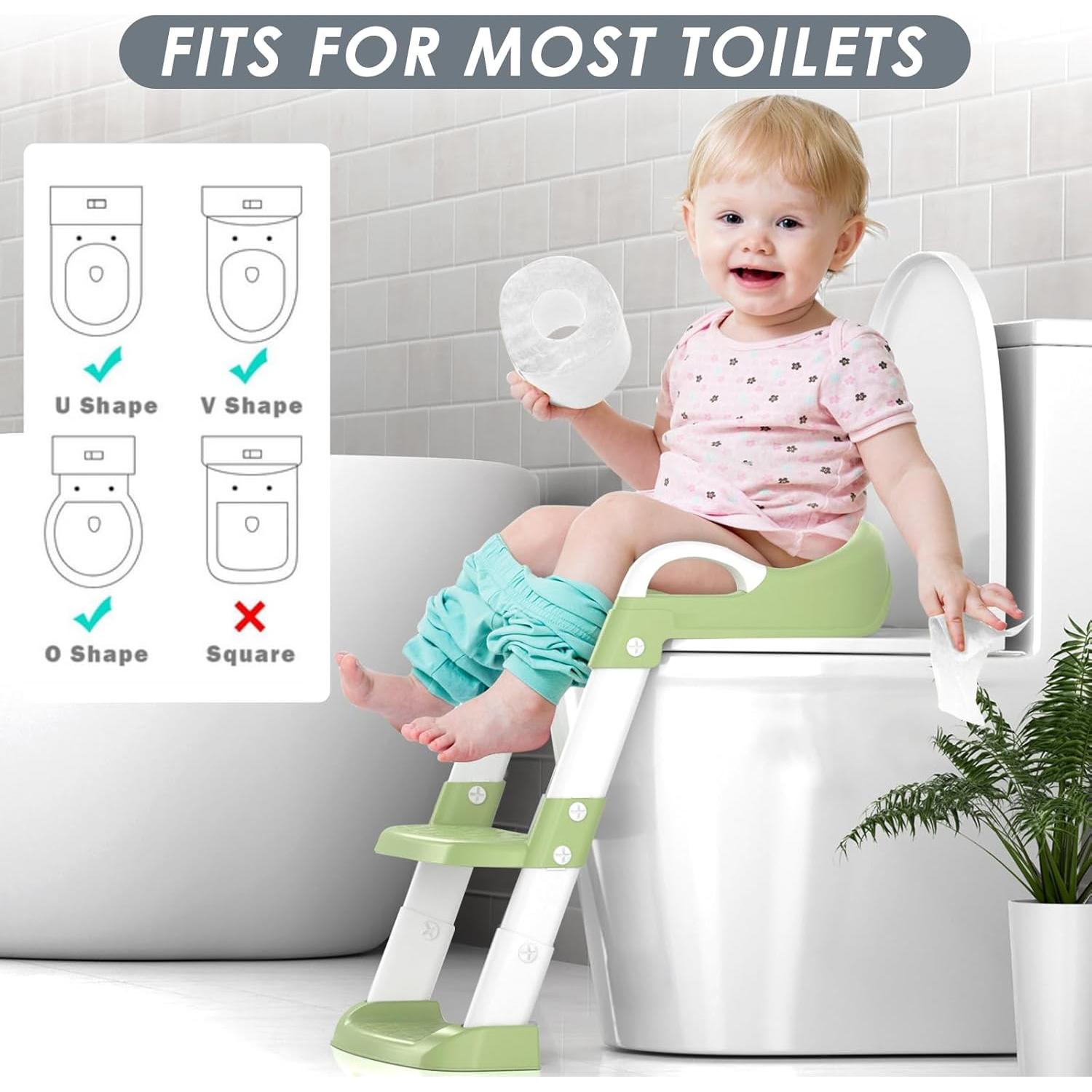 Asiento de Entrenamiento para Baño YT-808 Verde Ajustable