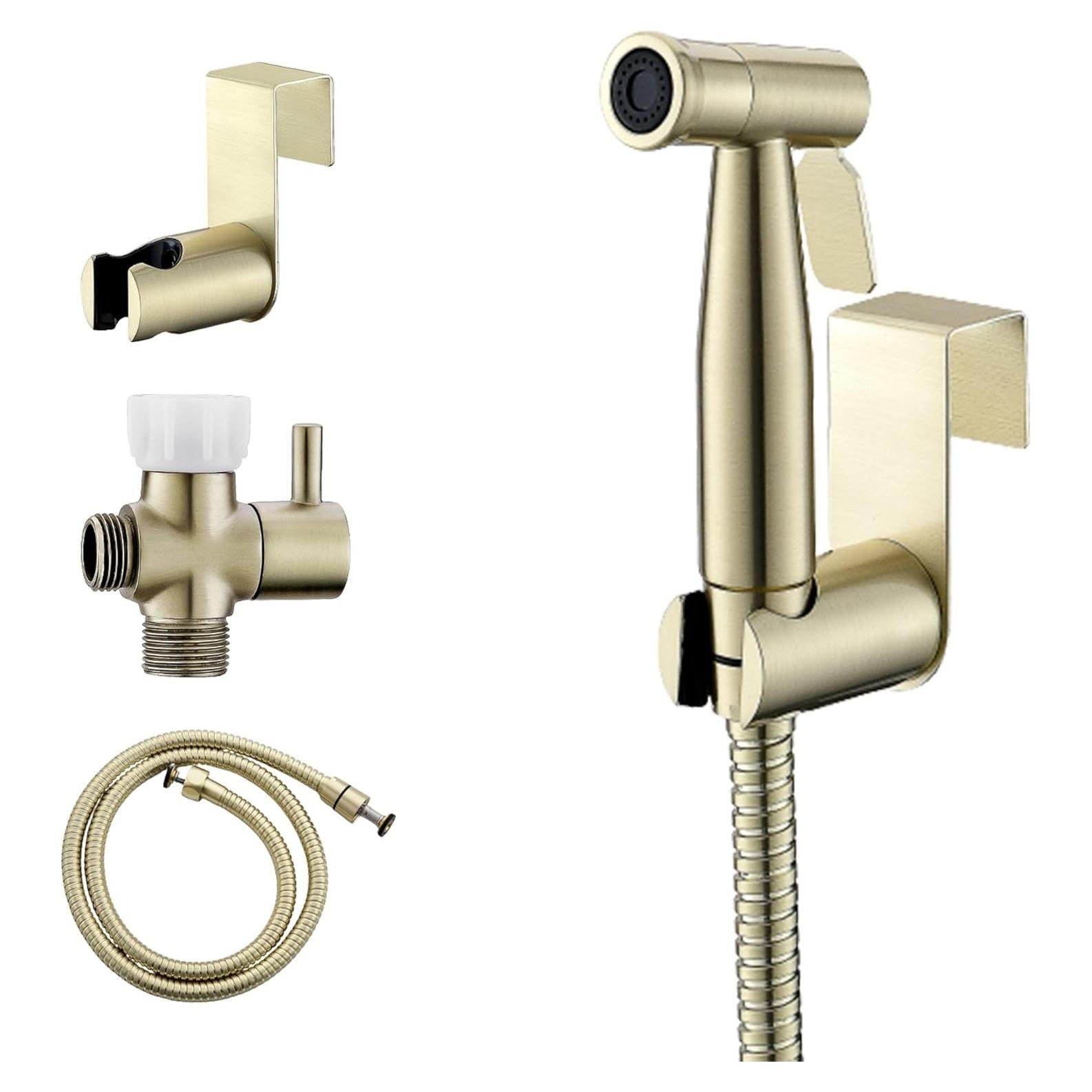 Rociador de Bidet de Mano Purrfectzone Acero Inoxidable Oro