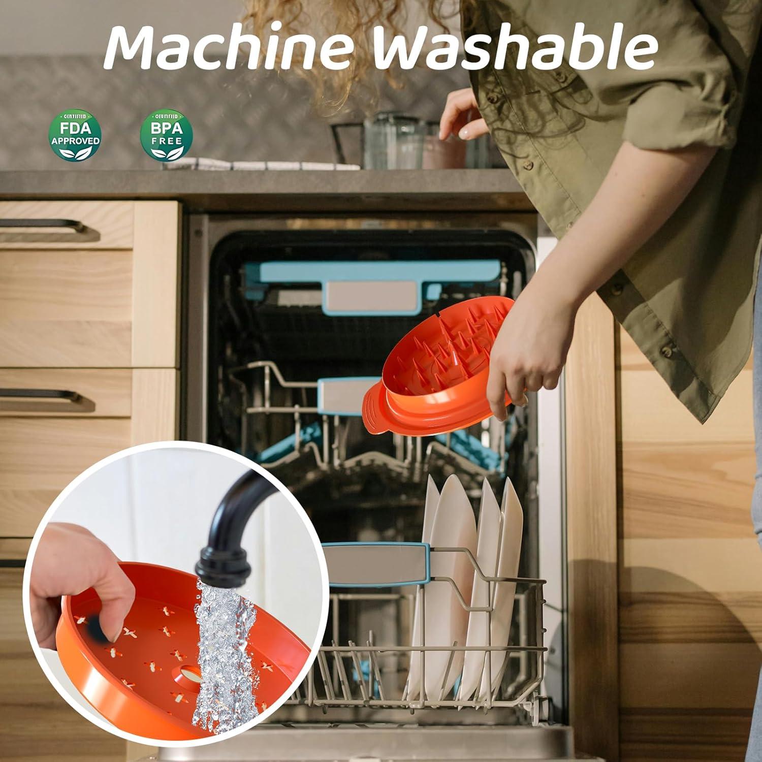 Desmenuzadora de Pollo LSUDFHE Naranja, Apta para Lavavajillas