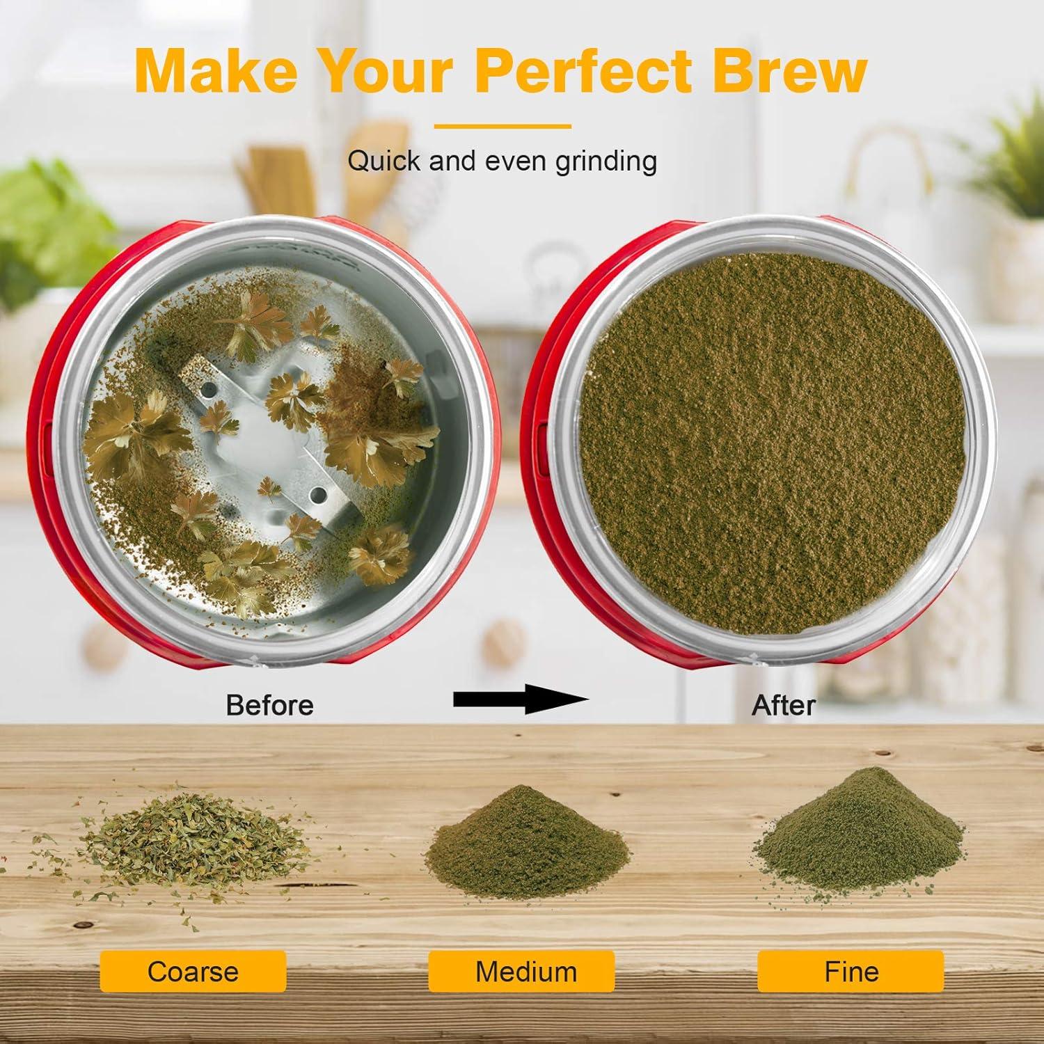 Molino Eléctrico de Hierbas Turimon 120g - Negro Automático