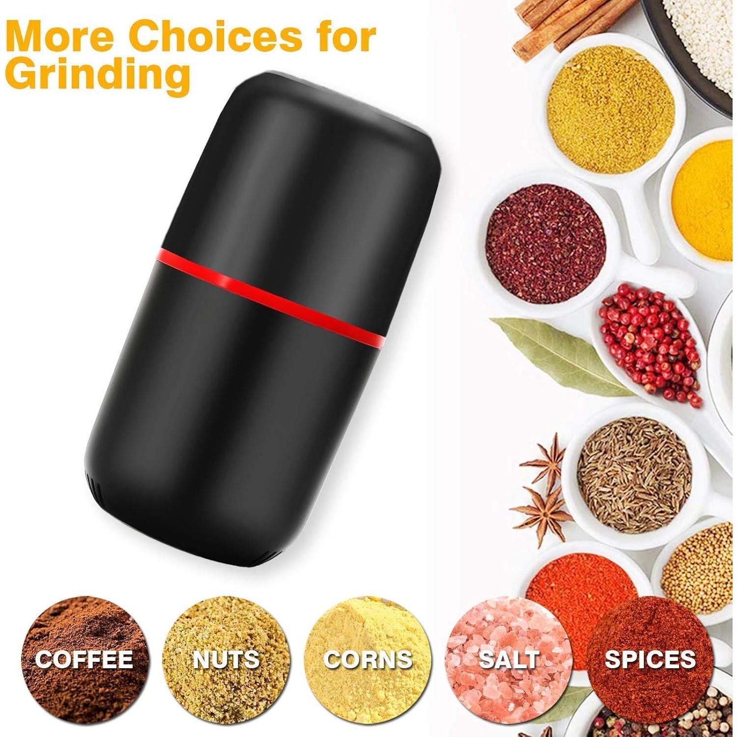 Molino Eléctrico de Hierbas Turimon 120g - Negro Automático