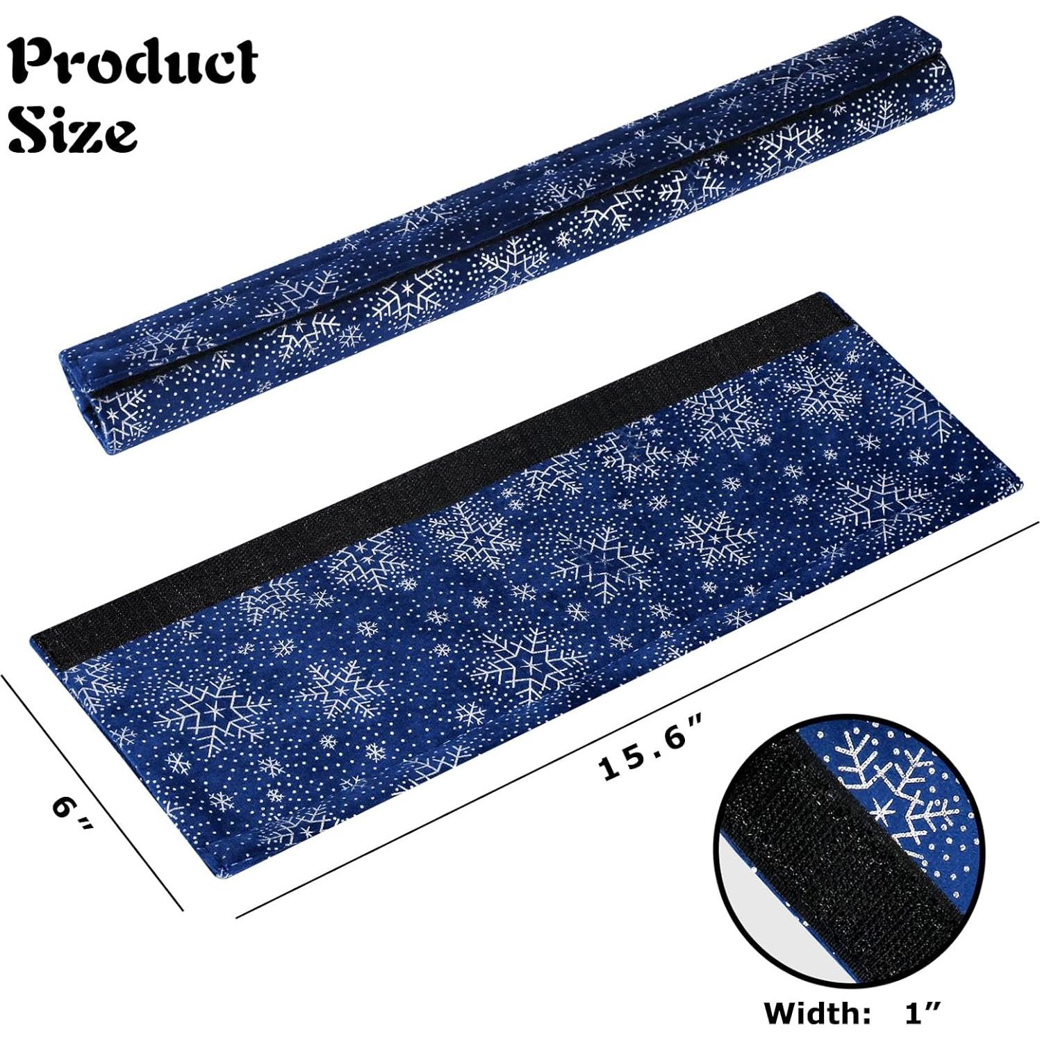 Cubiertas de Mango Daixers 3PCS Terciopelo Plata Azul