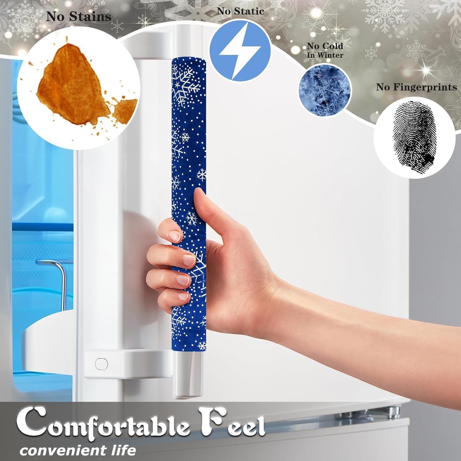 Cubiertas de Mango Daixers 3PCS Terciopelo Plata Azul