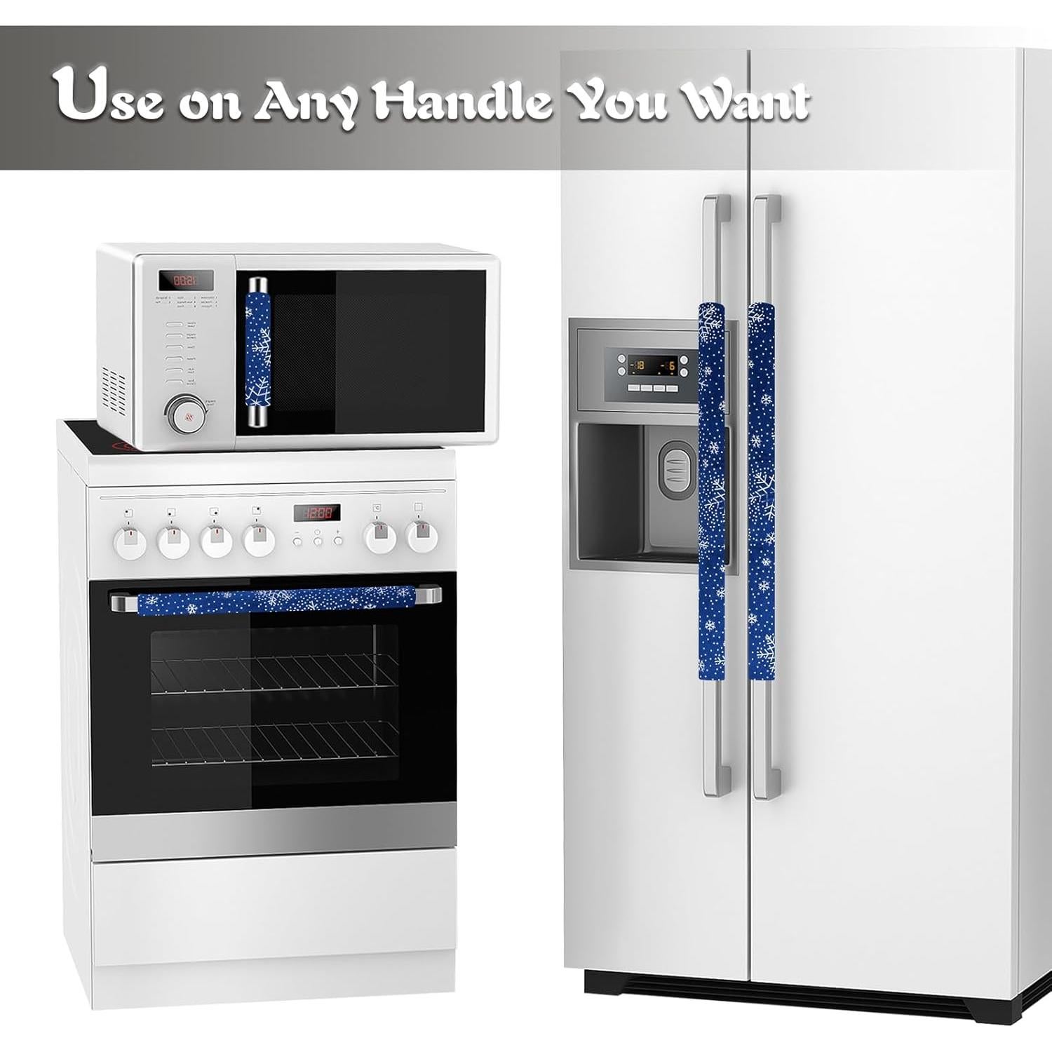 Cubiertas de Mango Daixers 3PCS Terciopelo Plata Azul