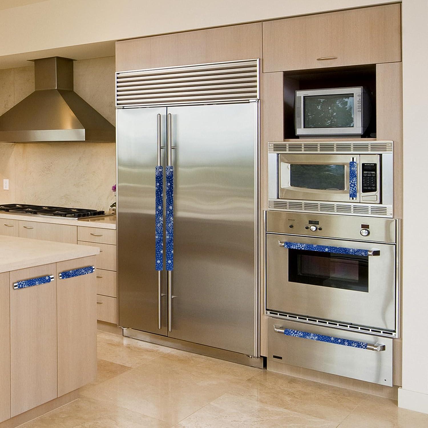 Cubiertas de Mango Daixers 3PCS Terciopelo Plata Azul