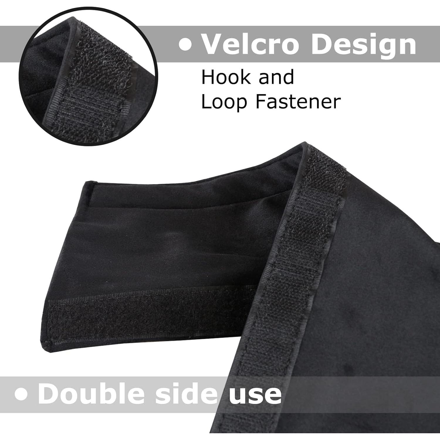 Cubiertas de Mango de Puerta de Refrigerador Daixers 3PCS Terciopelo Negro