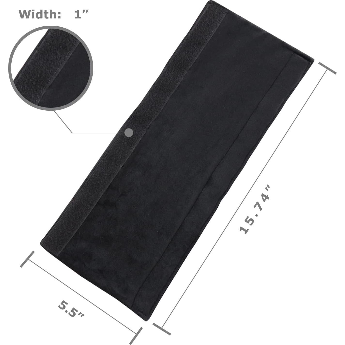 Cubiertas de Mango de Puerta de Refrigerador Daixers 3 Unidades Terciopelo Negro