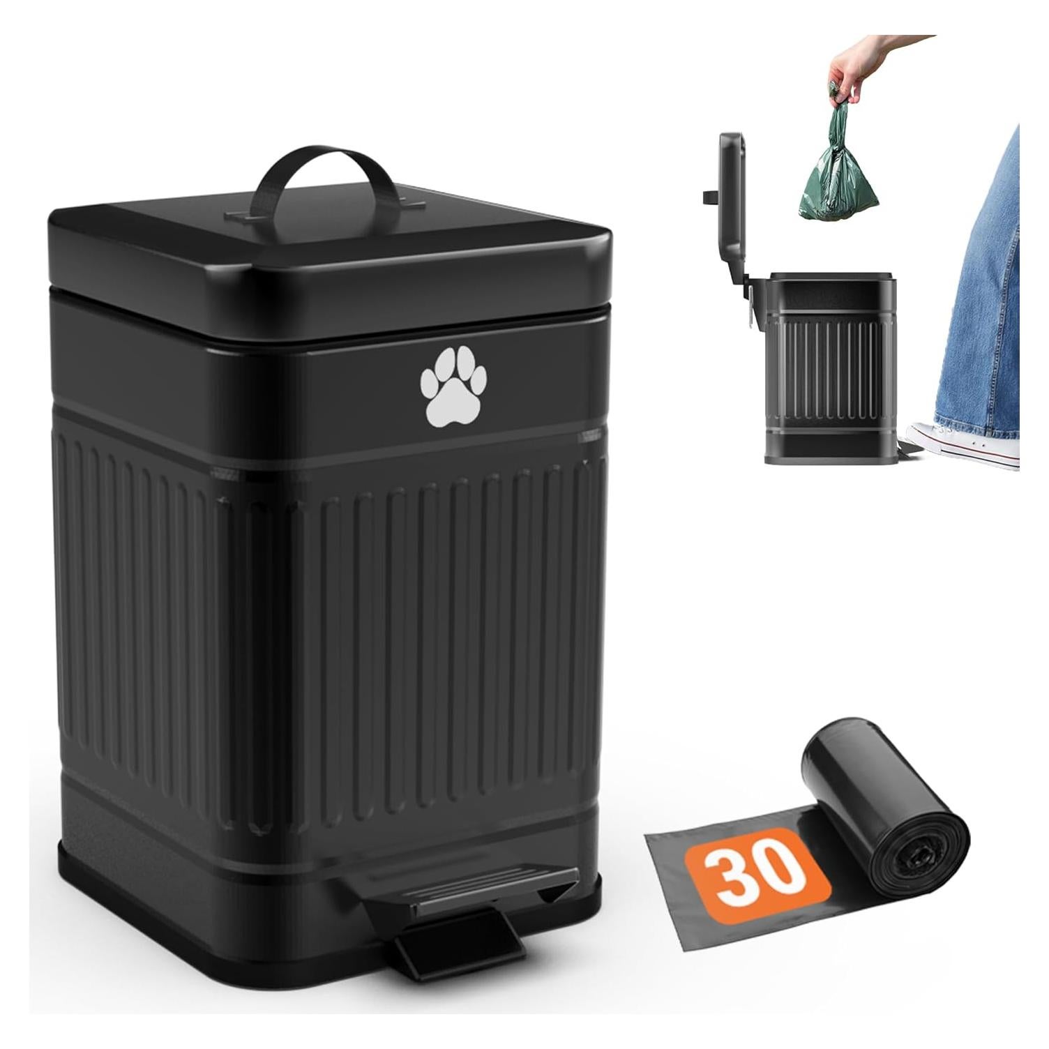 Cubo de Basura para Excremento de Perro Pupzle 19x19x29cm