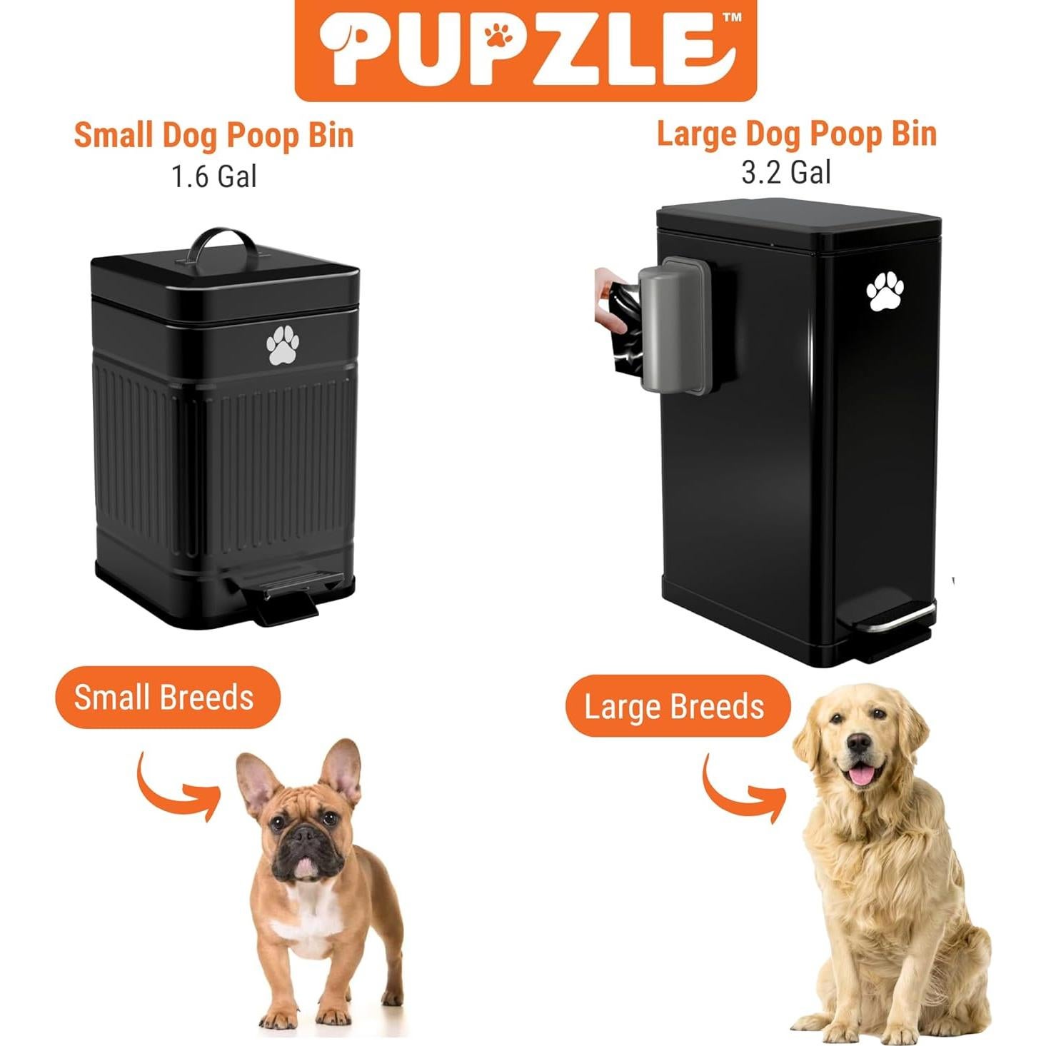 Cubo de Basura para Excremento de Perro Pupzle 19x19x29cm