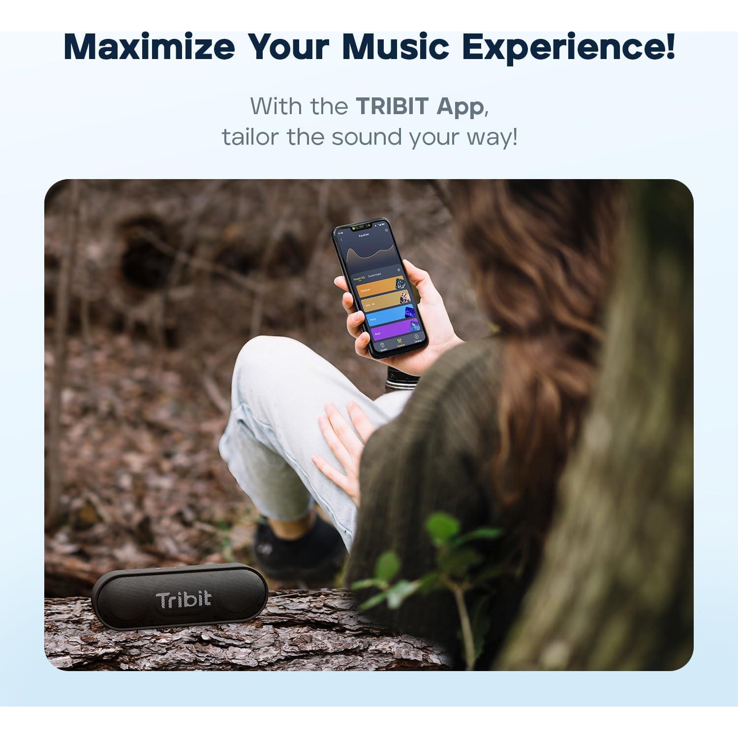 Altavoz Bluetooth Tribit XSound Go 16W Impermeable IPX7 Azul