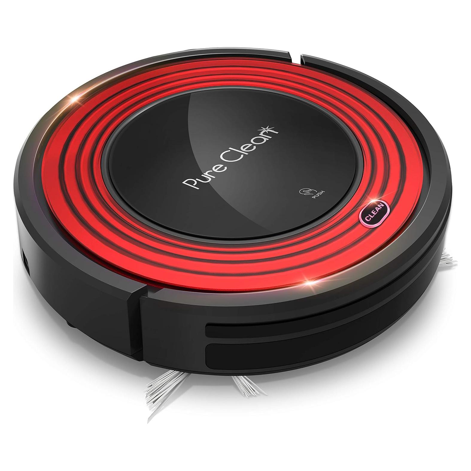 Aspiradora Robot SereneLife PUCRC95.8 - 1500pa, Programable, Rojo