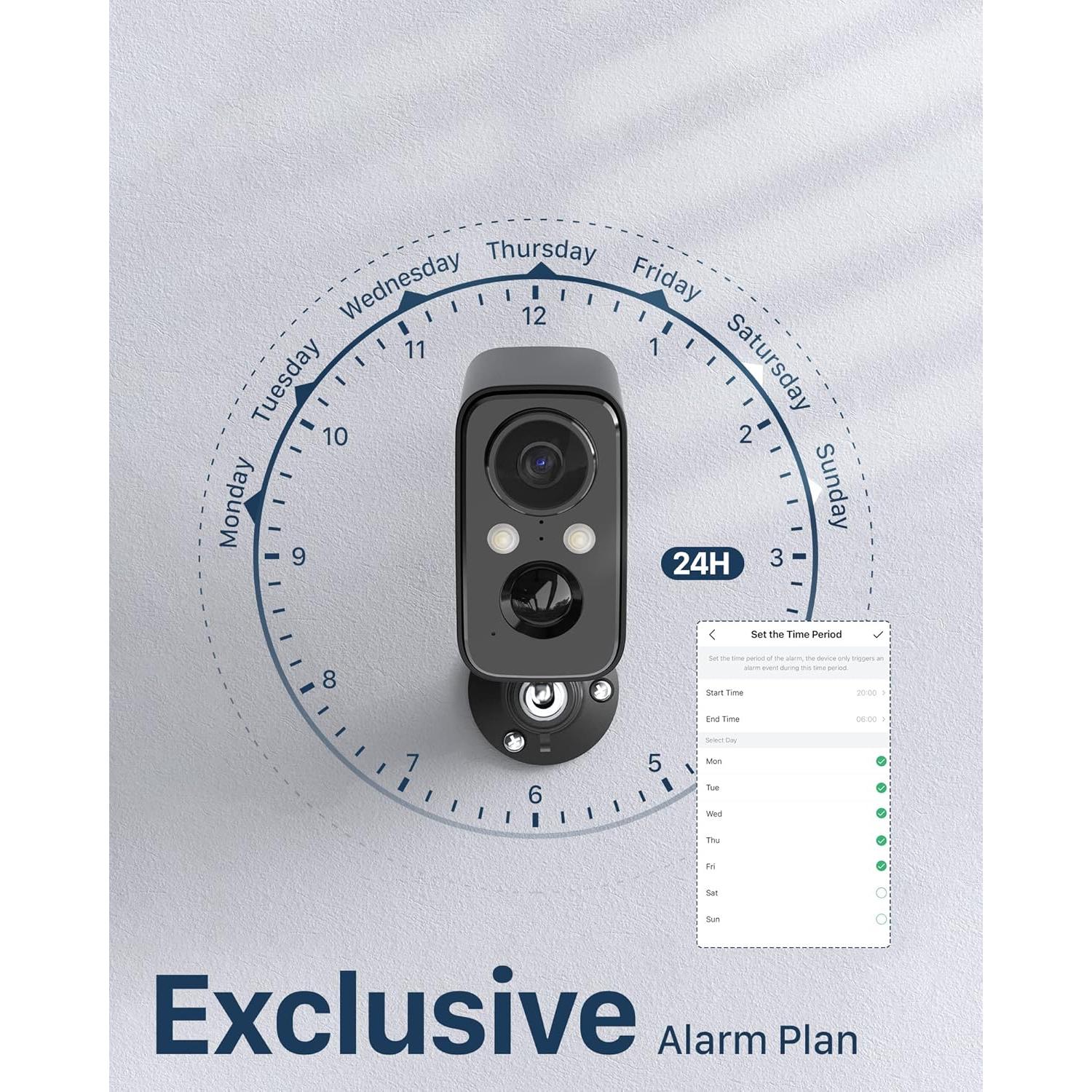 Cámara de Seguridad Inalámbrica IHOXTX 1080p Solar IP66