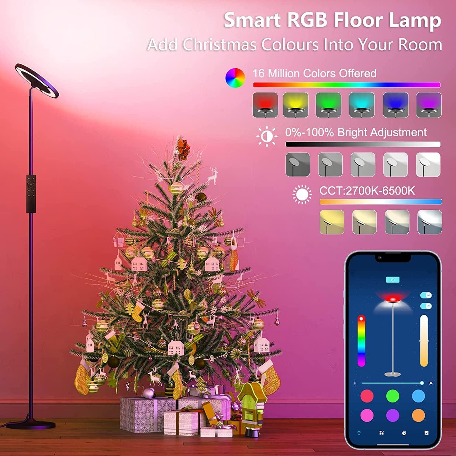 Lámpara de Pie LED Keepsmile KS-2-APP RGB 36W Regulable