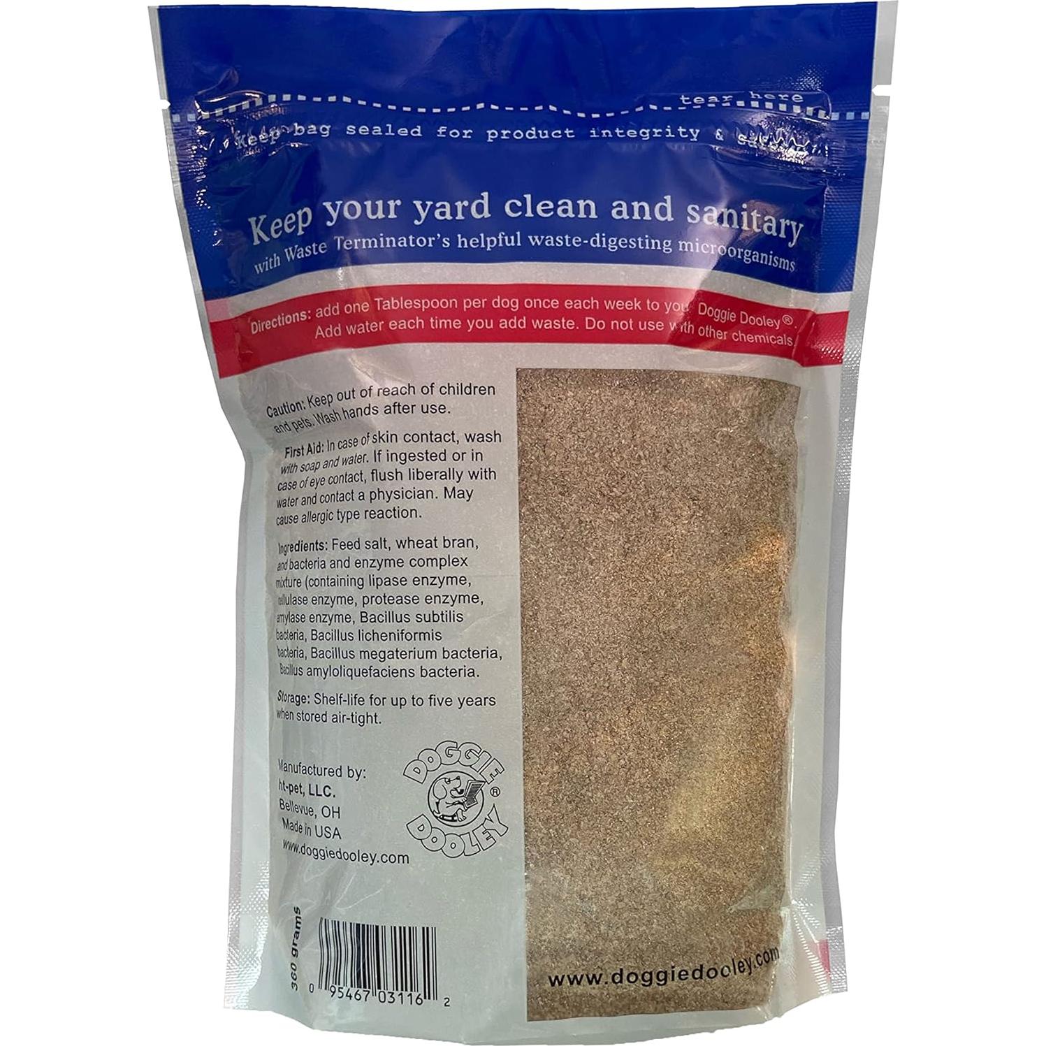 Doggie Dooley 3116 Terminador de Desechos 360g Suministro 1 Año