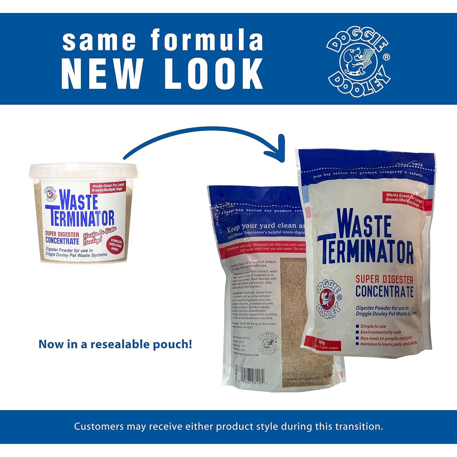 Doggie Dooley 3116 Terminador de Desechos 360g Suministro 1 Año