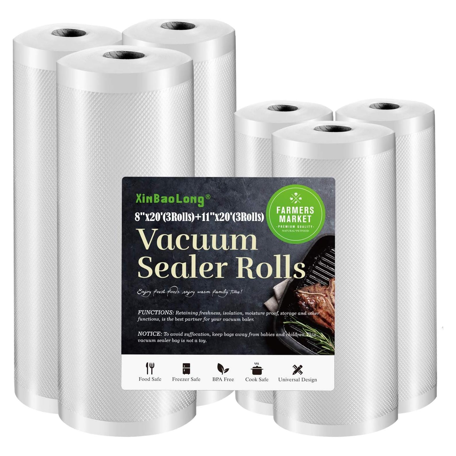 Bolsas de Sellado al Vacío XinBaoLong 6 Paquete 20 cm x 30 cm