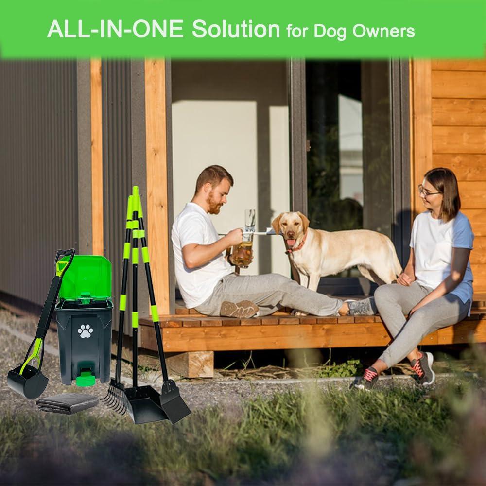 Cubo de Basura para Excremento de Perro UUIXXYG 20L con Recogedor