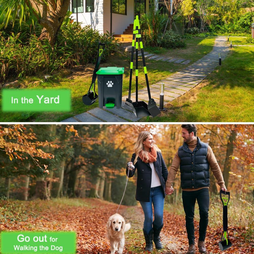 Cubo de Basura para Excremento de Perro UUIXXYG 20L con Recogedor