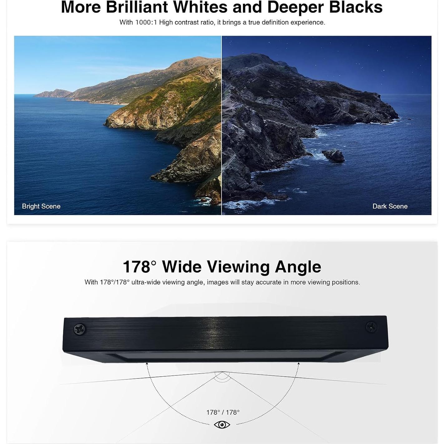 Monitor Táctil Mini VIEWMEI 5" HD 1280x720 HDMI