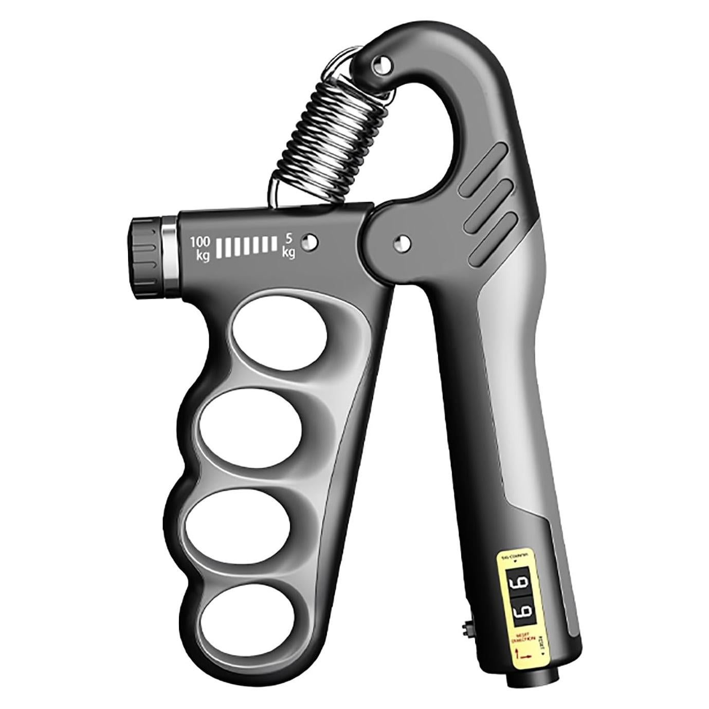 Fortalecedor de Agarre Hiyoga Ajustable 5-100KG con Contador