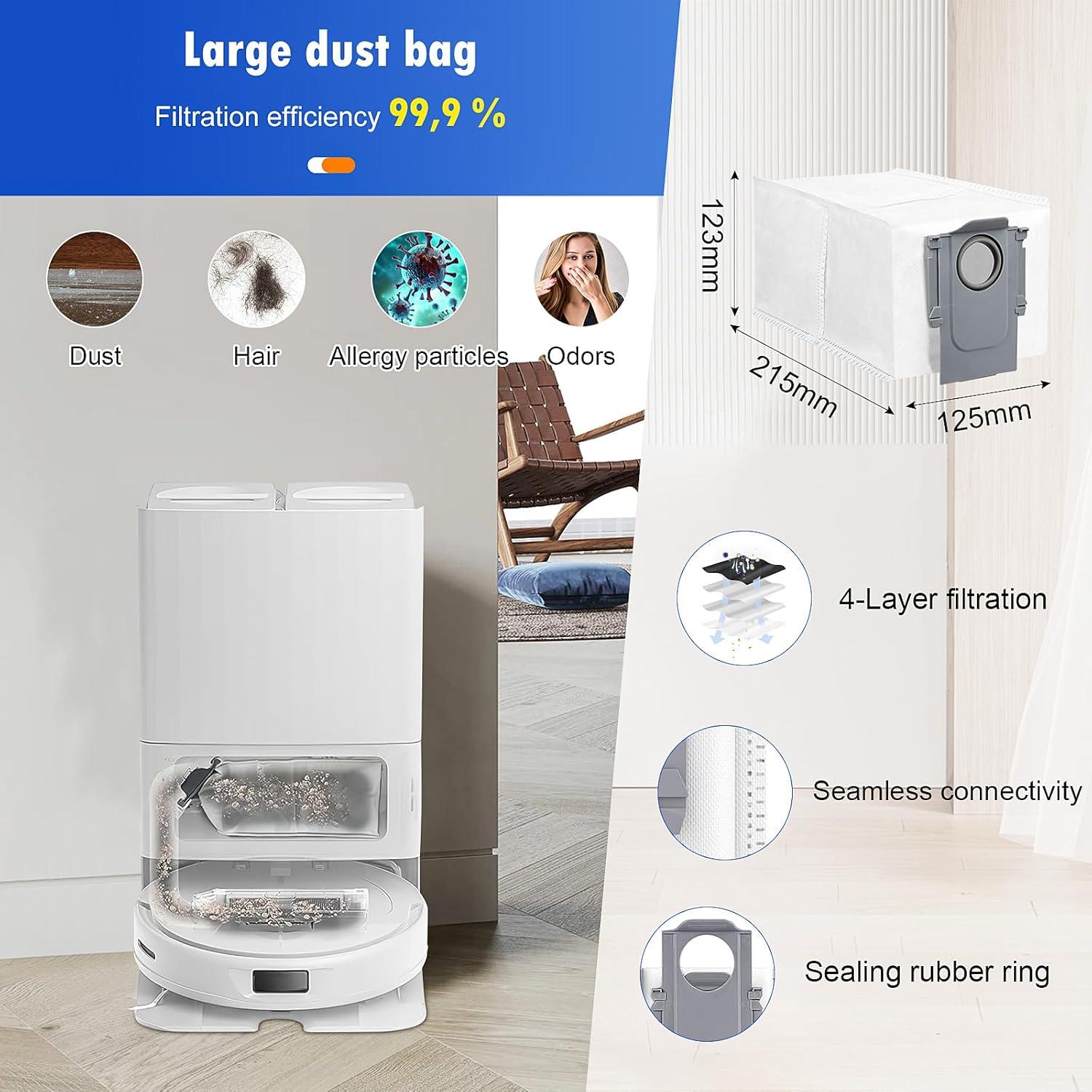 Juego de Accesorios 21 Piezas AnDongo para Roborock Qrevo